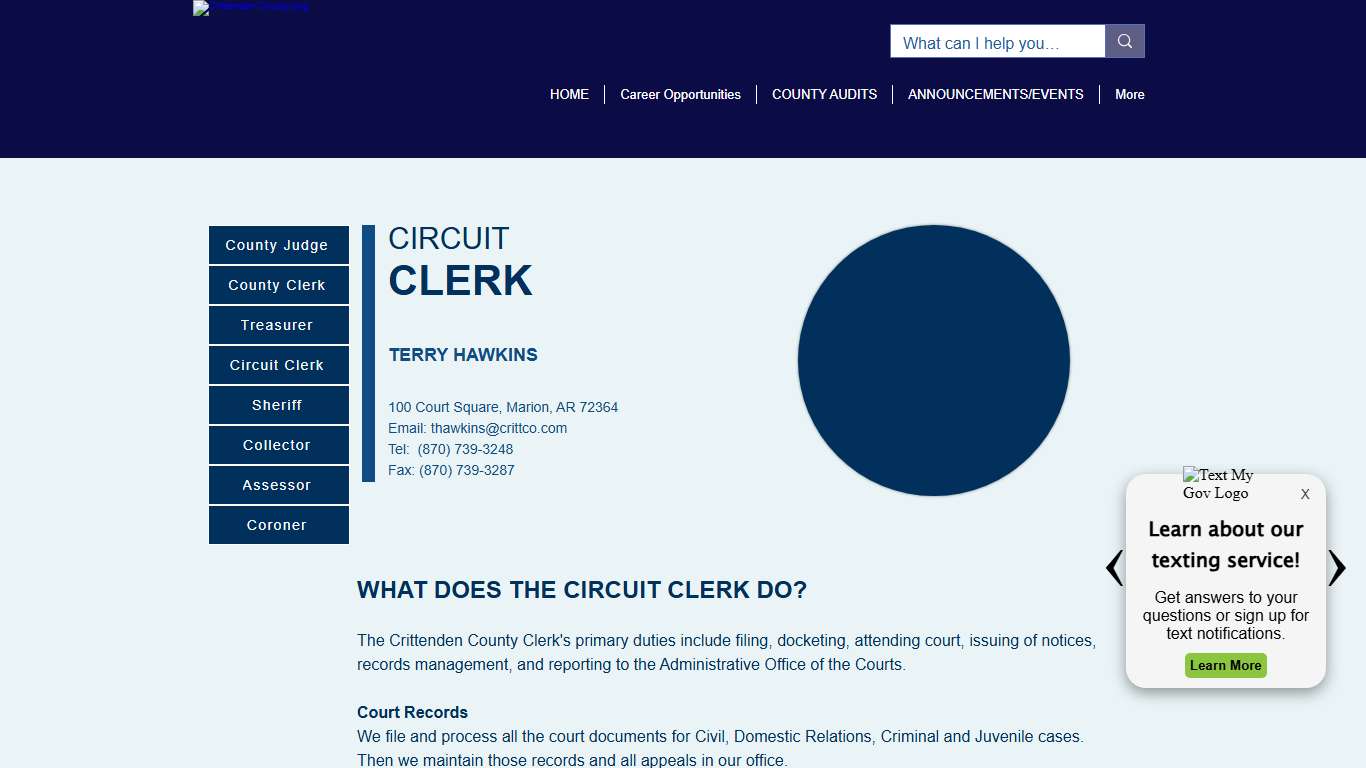 CIRCUIT CLERK | Crittenden County